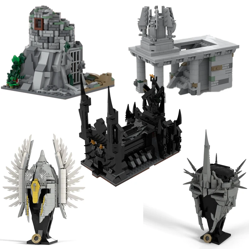 

Middle Earth Display MOC Building Blocks Bricks Gift Display Construction Christmas Present