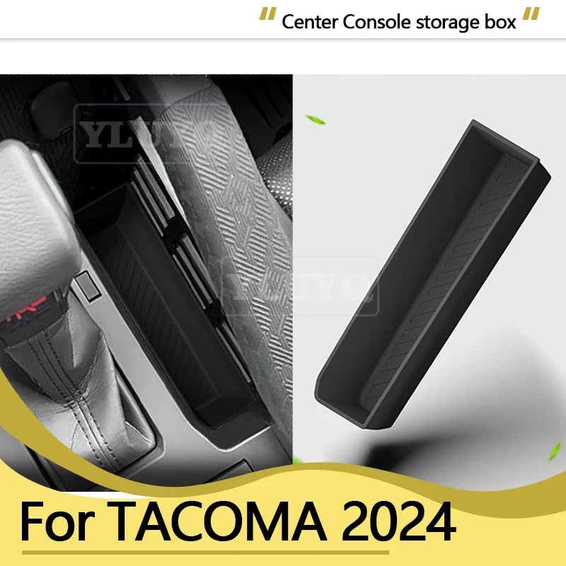 

For 2024 TACOMA car central console silicone storage box, vehicle item storage pouch, anti-slip mat, interior accessories