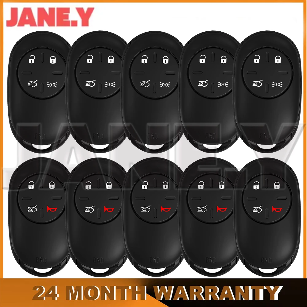 10 X Smart Car Key Shell Case For Fiat 500 500E 500X 2020-2024 Locksmith Repair 4 Buttons Remote Control Key Fob Cover Housing