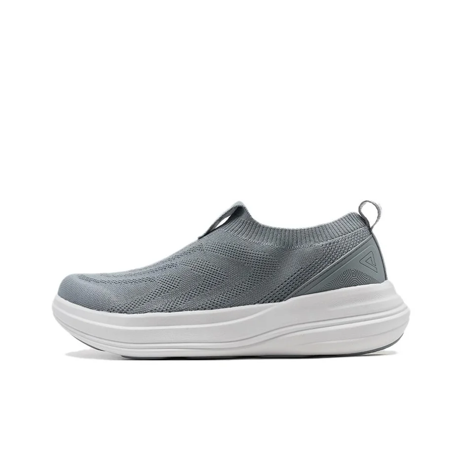 PEAK Taichi Bufeng 4.0 Cushioning Abrasion Resistant Breathable Low top Walking Shoes Men's Medium Gray ET262837J