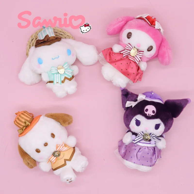 

Sanrio Kuromi Cinnamoroll моя мелодия, милая плюшевая игрушка, дневной свет, брелок, подвеска, кавайная мягкая сумка, украшение, подарок для детей