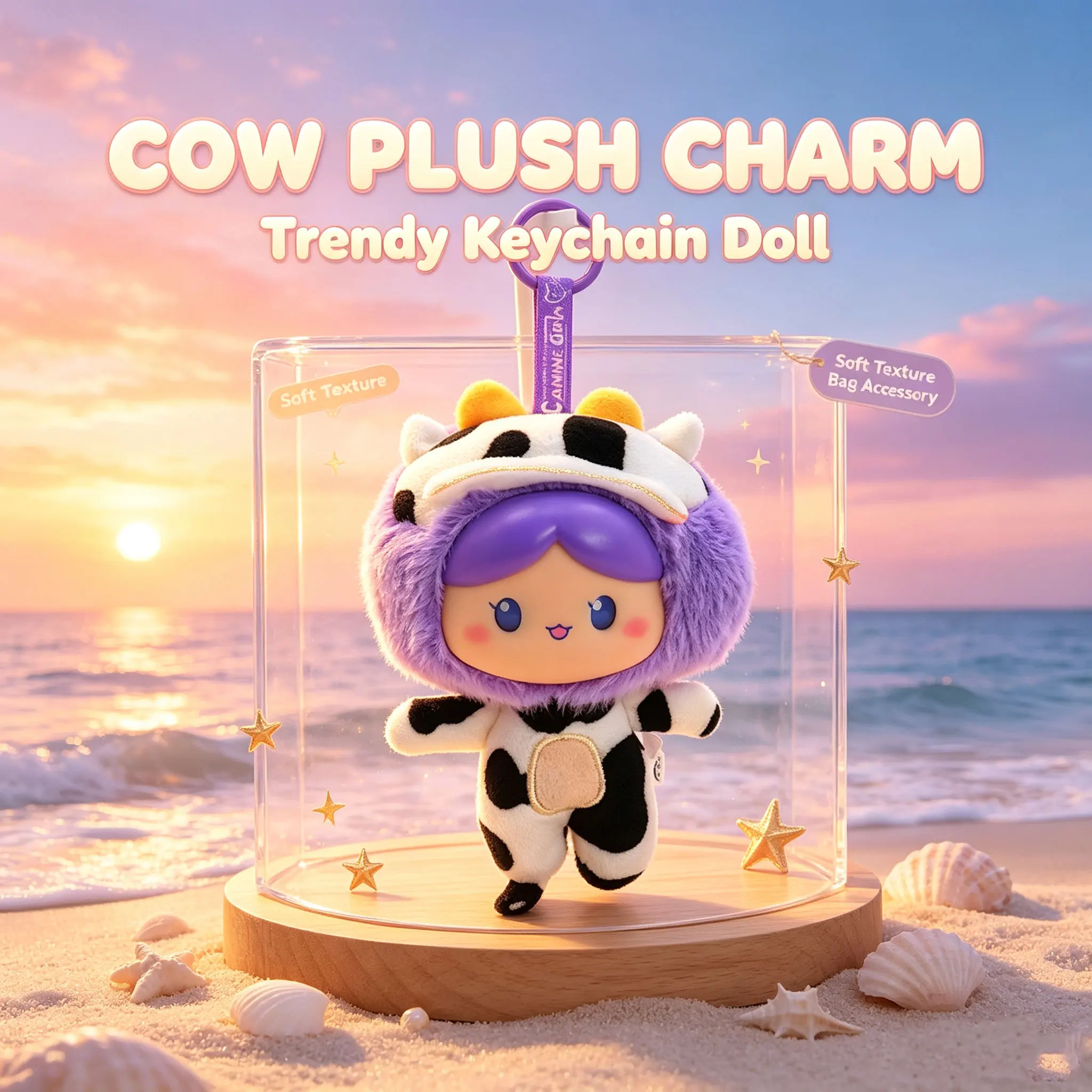 Authentic and in stock 26 trendy plush set featuring dog breed girl theme. Popular blind box lucky doll keychain plush toy gift. - view 5