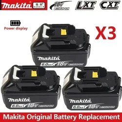 100% Original Makita 6Ah for Makita 18V Replacement Battery BL1840 BL1830B BL1850B BL1850 BL1860 BL1815 Lithium Battery