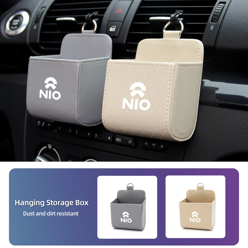 Car Air Vent Storage Box Small Object Organizer Case Hanging Packet For Nio EC6 ES6 ES8 ES7 ET5 ET7 EP9 EVE 2021 2022 2023