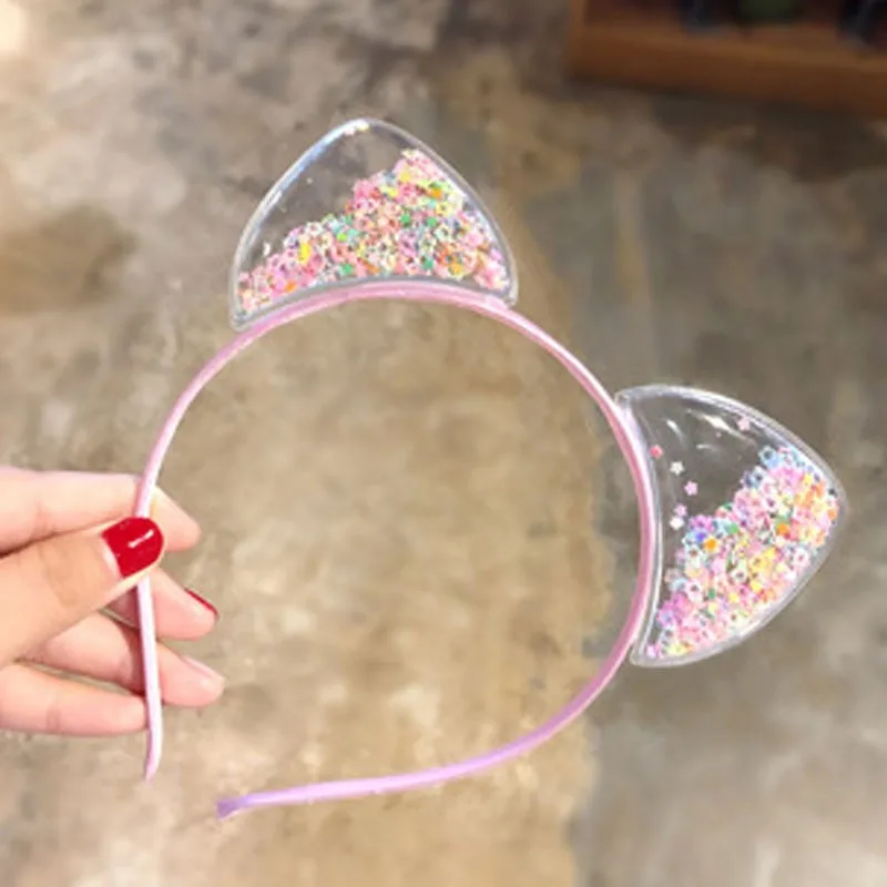1 pz carino orecchie di gatto fascia neonate fascia per capelli coreano bambini principessa regalo per bambini fascia per capelli puntelli accessori per capelli per ragazze del partito
