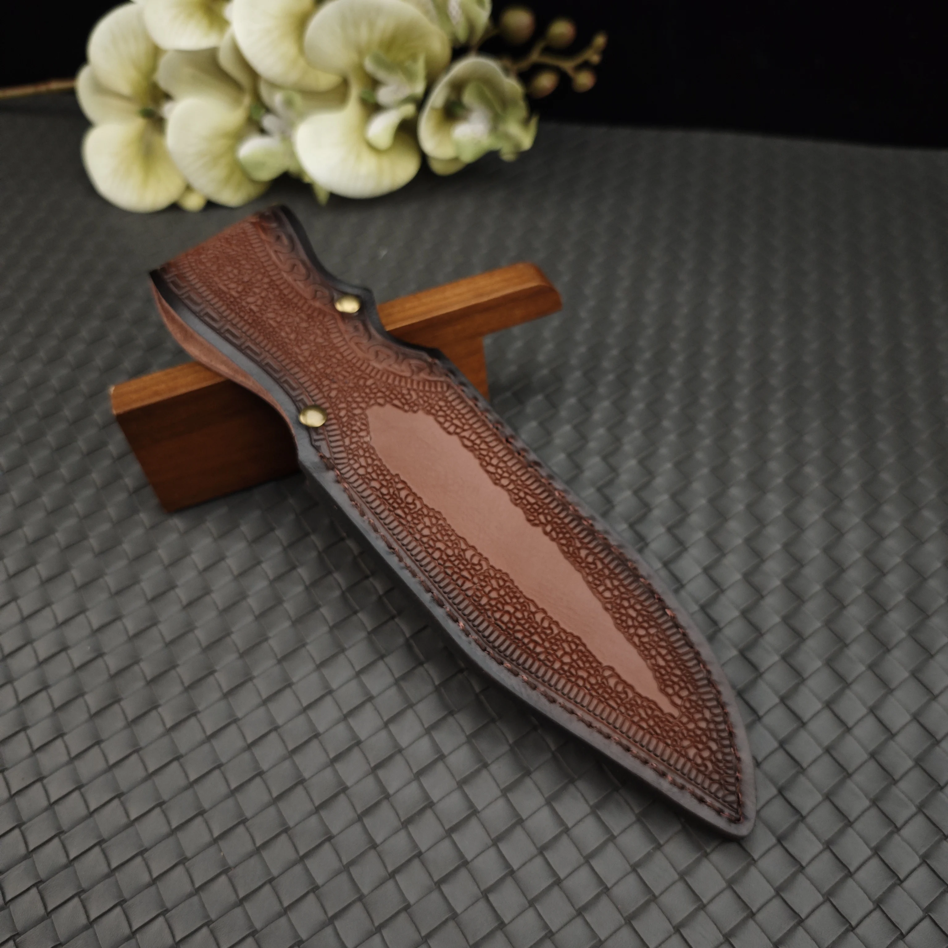 Tasca protettiva per coltello multifunzionale per utensili, copertura in pelle per coltello con fibbia per cintura, coltello per attrezzi multifunzionale pro