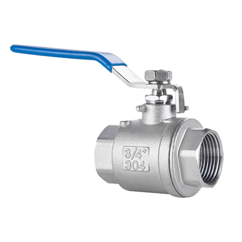 

304 stainless steel two-piece ball valve 1/2\ "3/4\" 1\ "DN25 water medium adjustable rebar