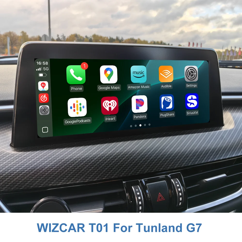 Tunland G7 V9 Foton Pickup WIZCAR T01 Waze Map Spotify Music Original Foton Media Solution For Tunland G7