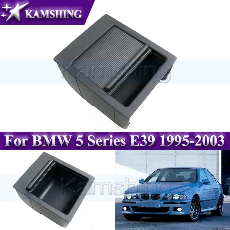 

Kamshing Car Centre Console Coin Storage Box For BMW 5 Series E39 1995-2003 Tray Compartment Miscellaneous Box