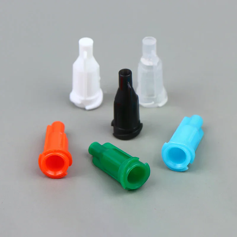 100Pcs/pack Syringes Tip Caps Dispensing Needles Tip Cap Spiral Mouth Plugs Securely Lock For Safe DIY Liquid Transfer