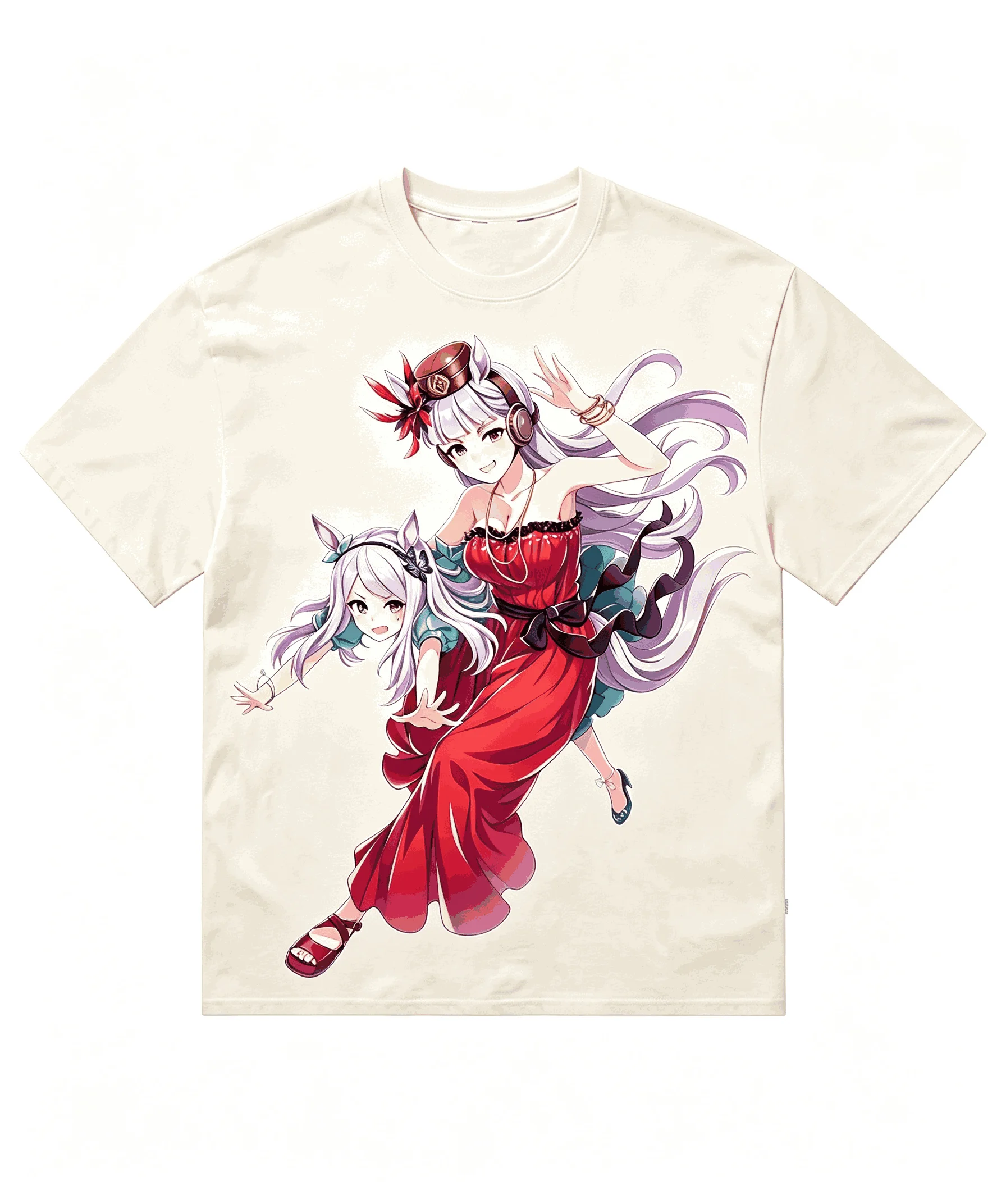 Pretty Derby Printed Cotton Neutral O-Neck Short Sleeve Streetwear Trendy Cotton Oversized Unisex Vintage Loose high quality tee