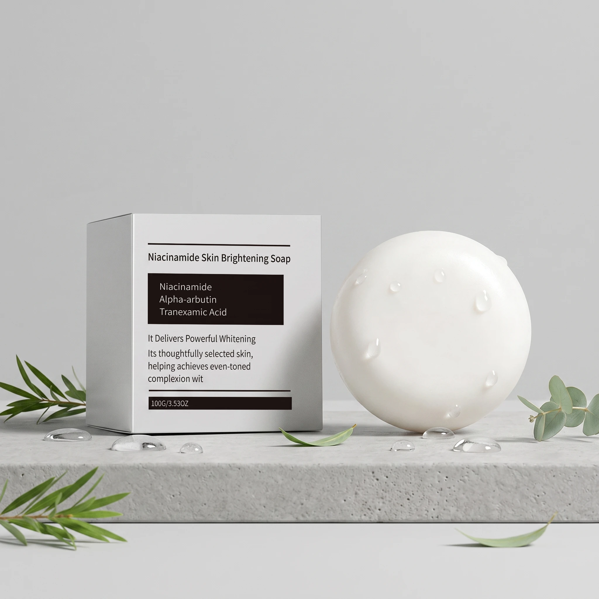 Niacinamide Facial Soap Moisturizing Brightening Deep Cleansing Body Face Wash Foam Facial Cleanser Handmade Soap Skincare 100g