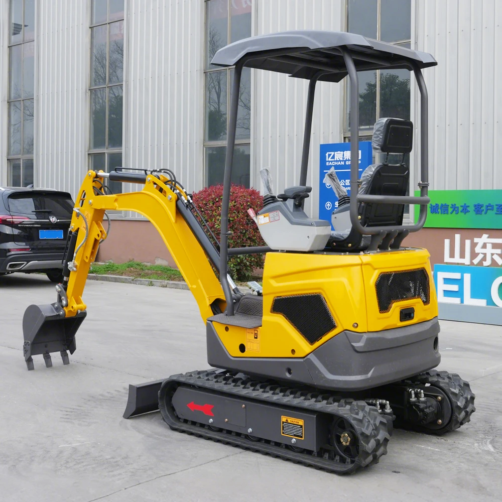 Mini Excavator Kleinbagger Mini-excavatrice Mini excavadora 1Ton Euro5 CE Rubber Track Digger For Farm
