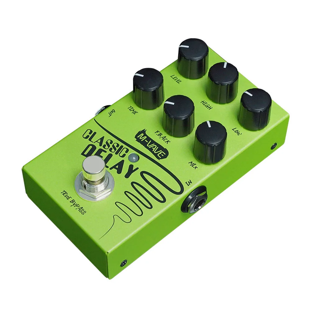 For M-vave Classic Delay Effect Pedal 600ms Delay Time True Bypass Effects Pedal Classic Delay Effect Pedal