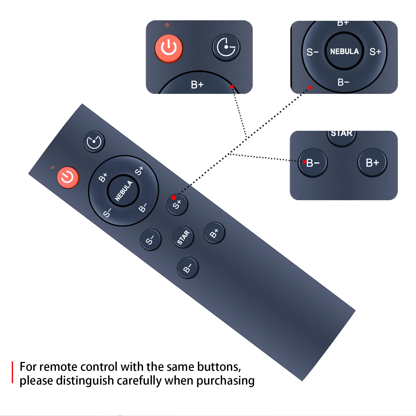 Новый пульт дистанционного управления для звездного проектора Galaxy Night Light-Astronaut Space Projector