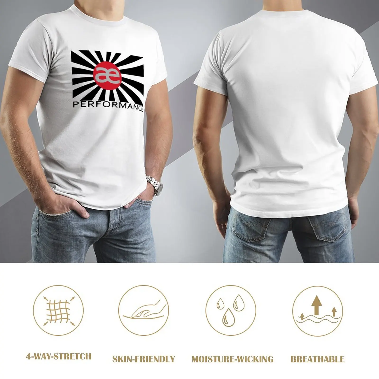 AE Performance t-shirt tees abbigliamento estetico t-shirt per uomo cotone