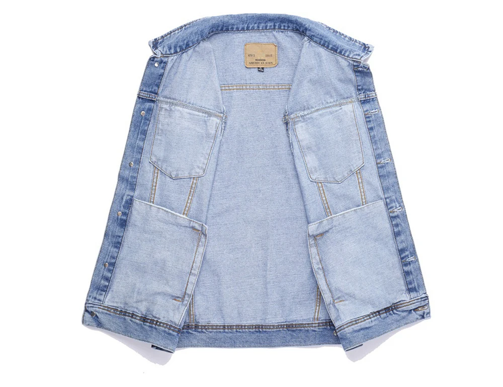 Spring Summer Men's Denim Vests Fashion Turn-Down Collar Cotton Jean Sleeveless Jackets Man Retro Streetwear Party Waistcoats 10 S7effad75f4834afda158ae60f2c530231