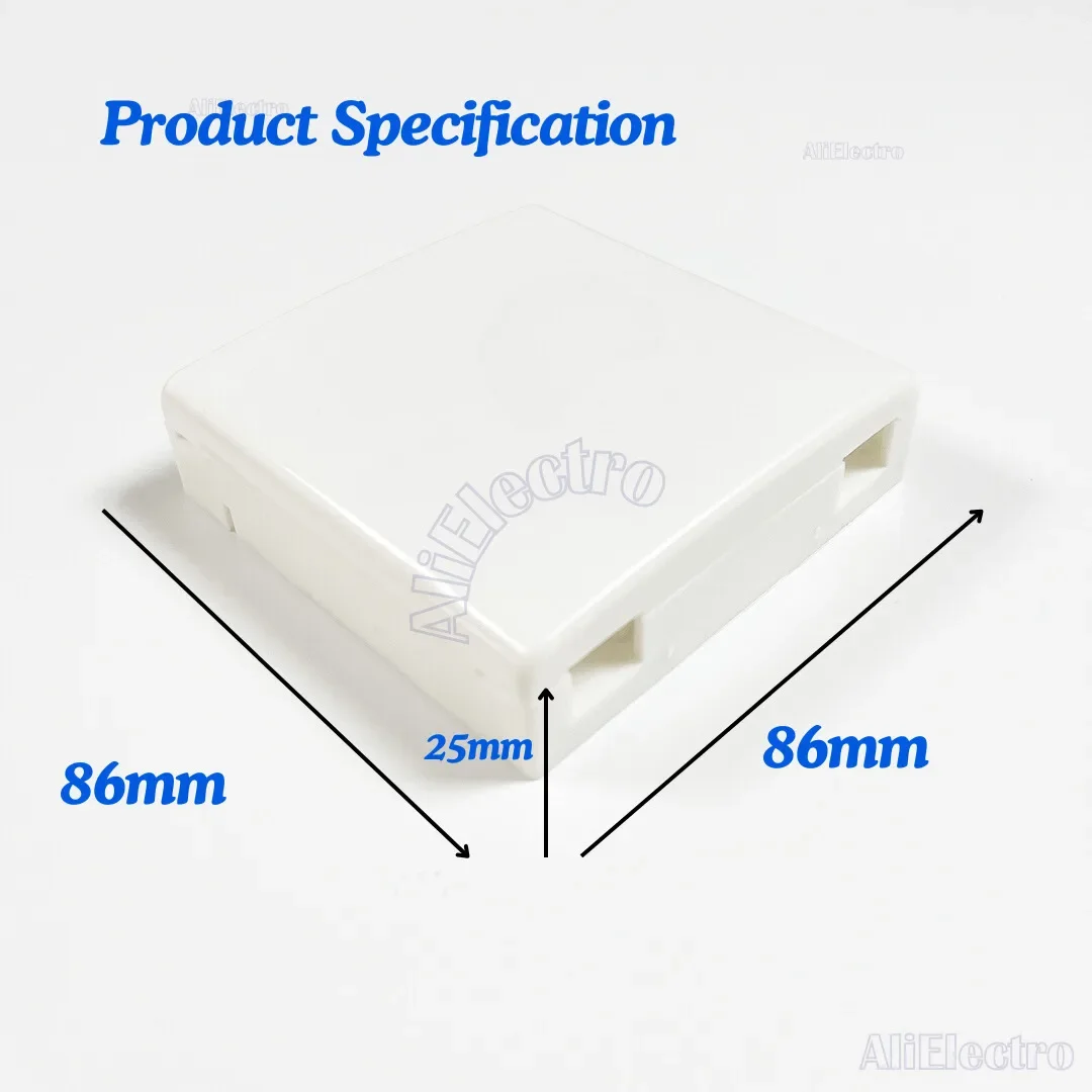 10 Pcs/Lots Panel Fiber Optic Terminal Junction Information Panels 86 Desktop Box 2 Ports SC FC LC Fiber Optic Socket Panel