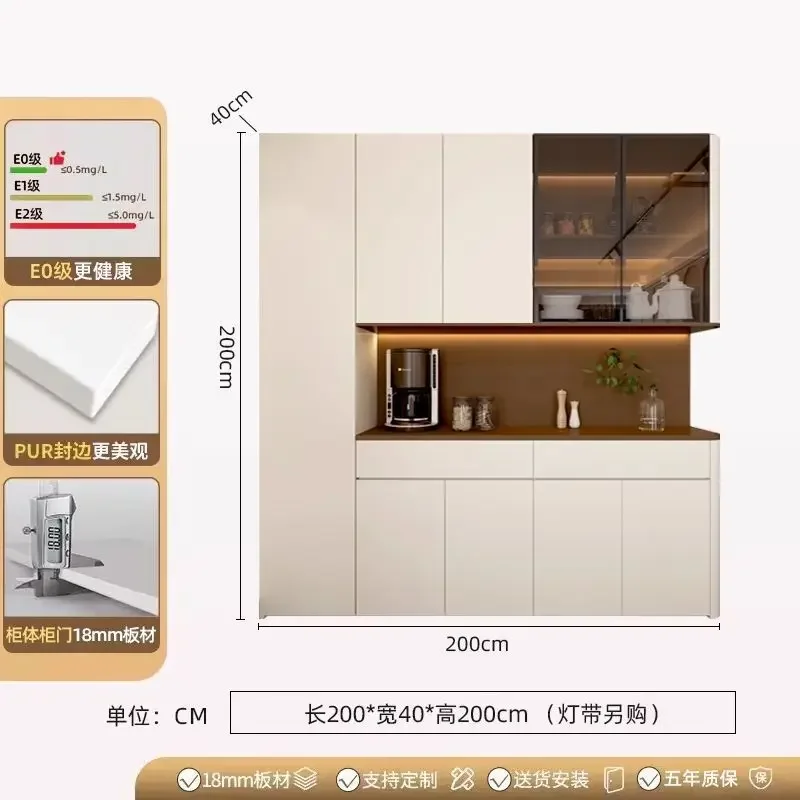 

Modern Sideboards Livingroom Side Cabinet Against The Wall Integrated Locker Cabinet Living Room Solid Wood Storage Household