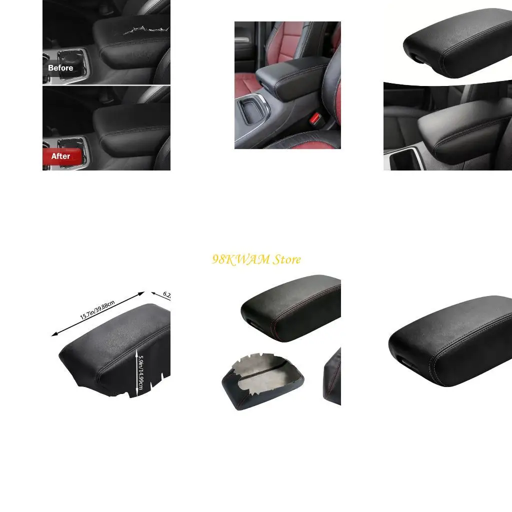 

PU Leather Armrest Pad For Select Model Truck Center Consoles Armrest Cover 68UF