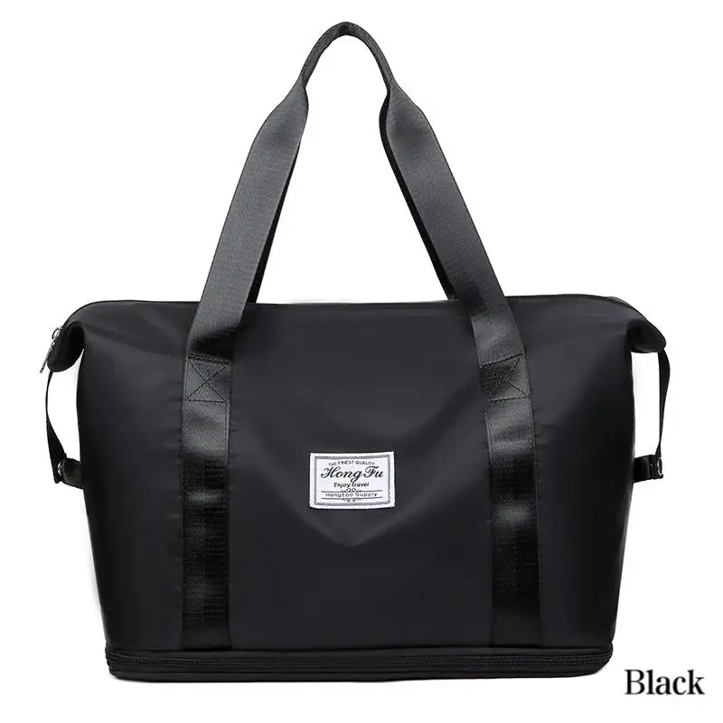 

Expandable large-capacity storage luggage bag, water-resistant sports and fitness handbag, casual travel luggage bag