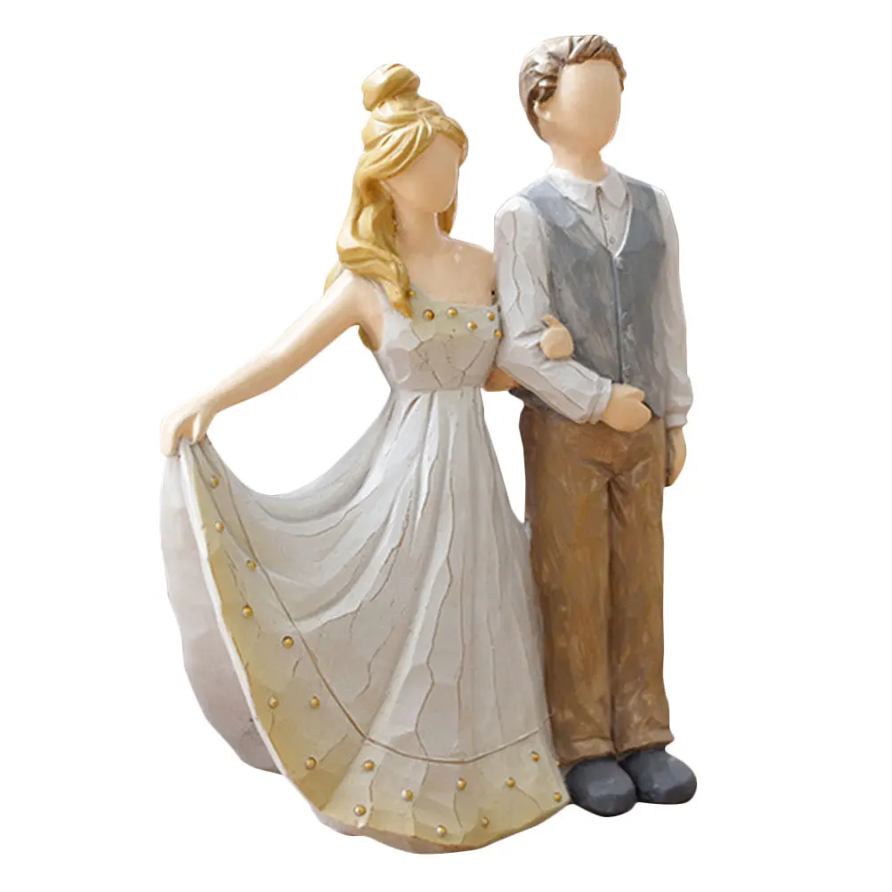 

Jewelry Box Resin Figurine Lover Statue Decoration Home Desktop Ornament Wedding Anniversary Present