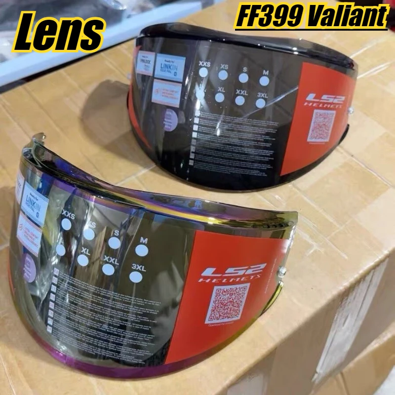 

Original LS2 FF399 Valiant helmet lens rear flip helmet Visor original Valiant helmet anti fog sticker Windshield Accessories