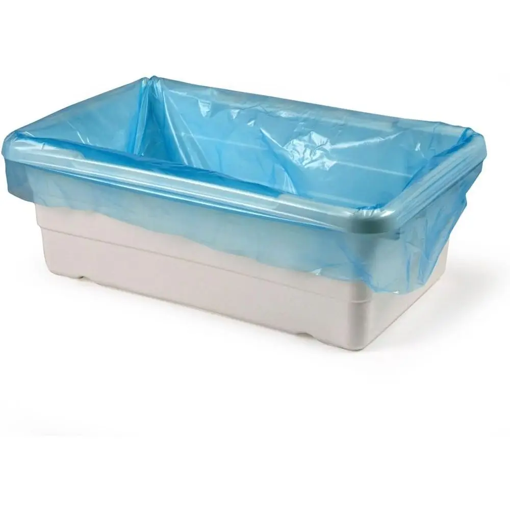 

500 Count Blue Polyethylene Tote and Meat Bag Liners