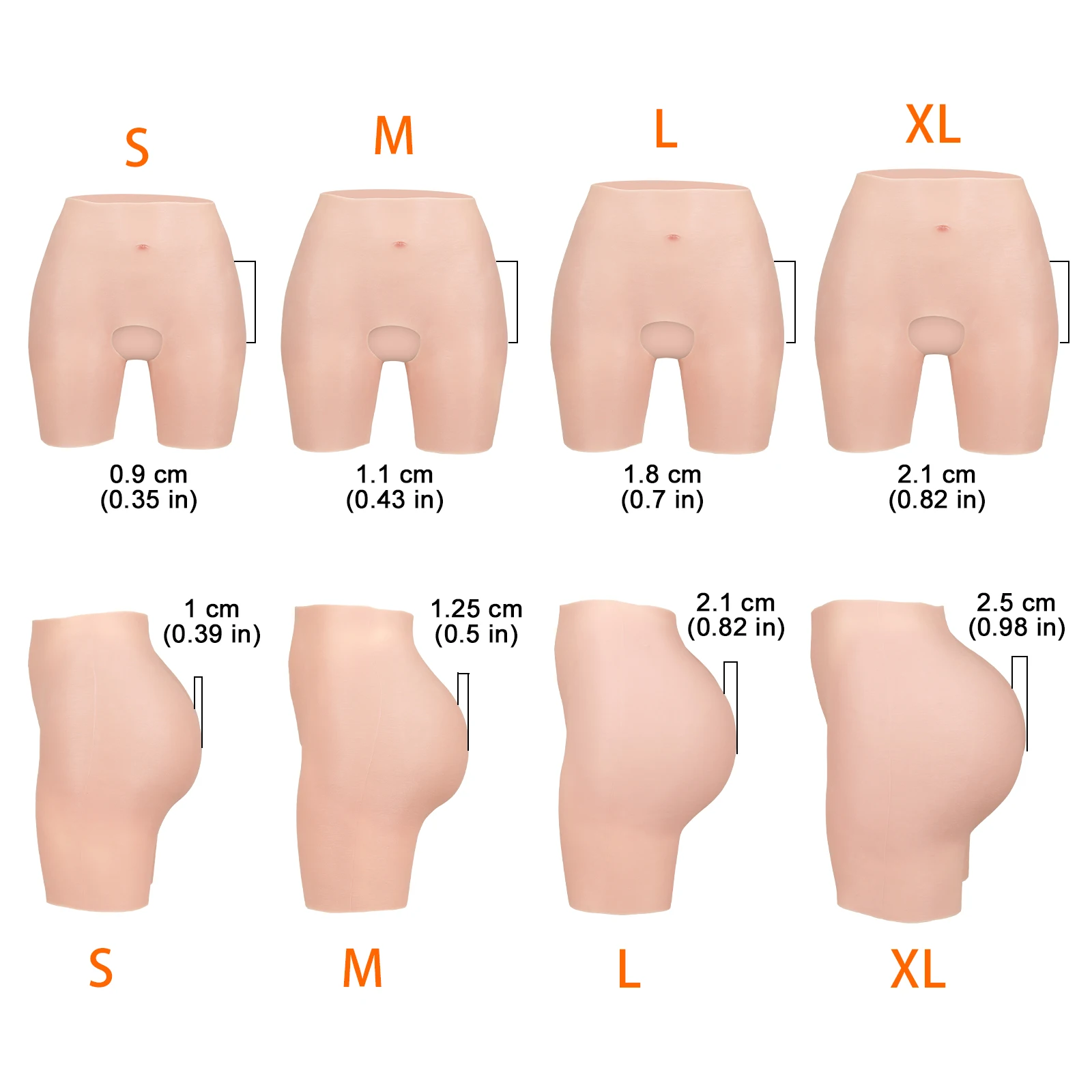 CYOMI Silicone Fake Vagina Panty Shaping Enhancer Hip Lift Pants Underwear Boxers Cosplay Costumes for Crossdressers Transgender