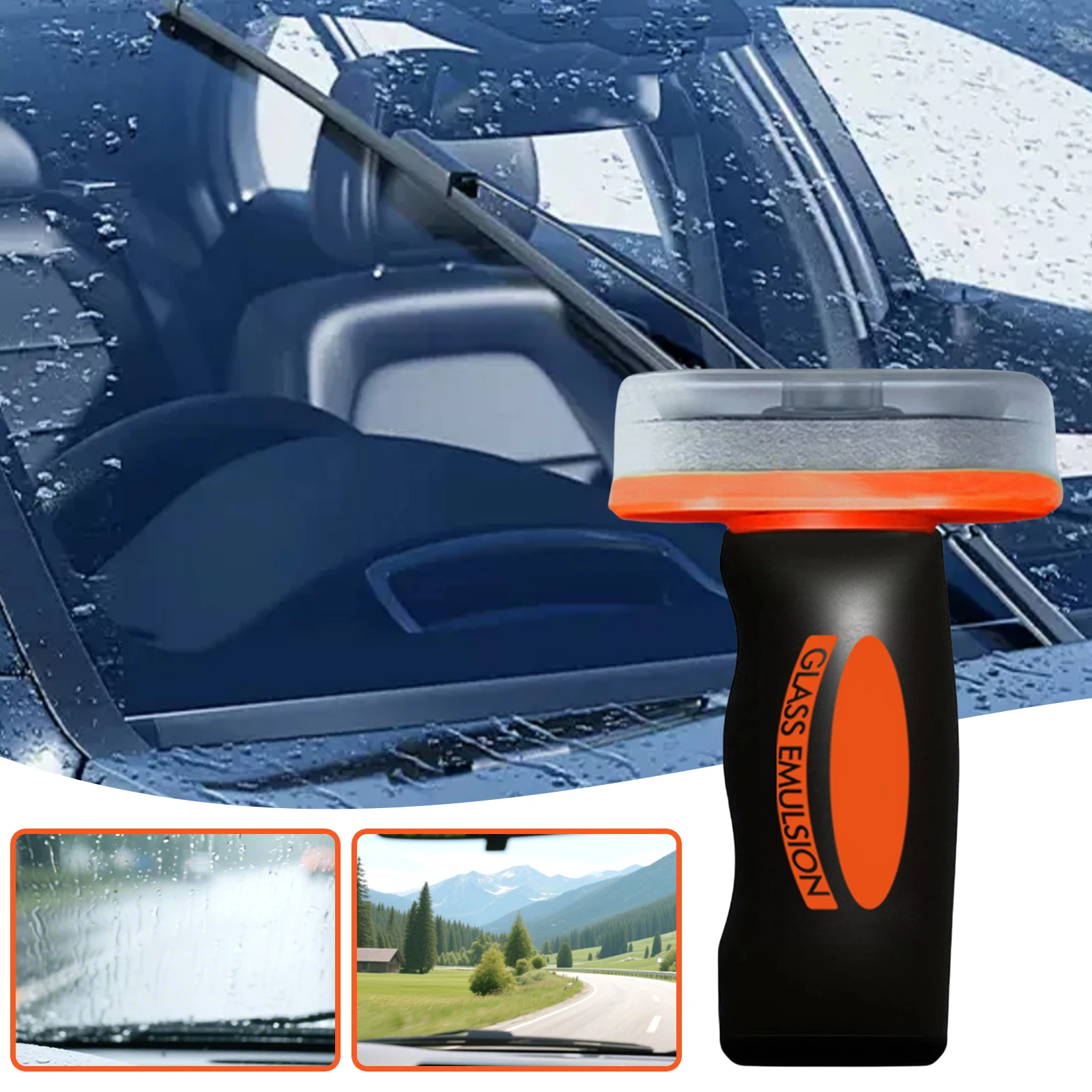 

Автомобильная щетка для чистки масляной пленки, очиститель лобового стекла автомобиля для чистого зрения