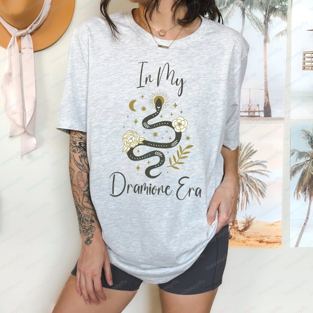 Liebhaber-Shirt Draco Fanfic T-Shirt Dramione Liebhaber-Geschenk in My Dramione Era Grafik-T-Shirts Harajuku Damenkleidung Hochwertige Baumwolle