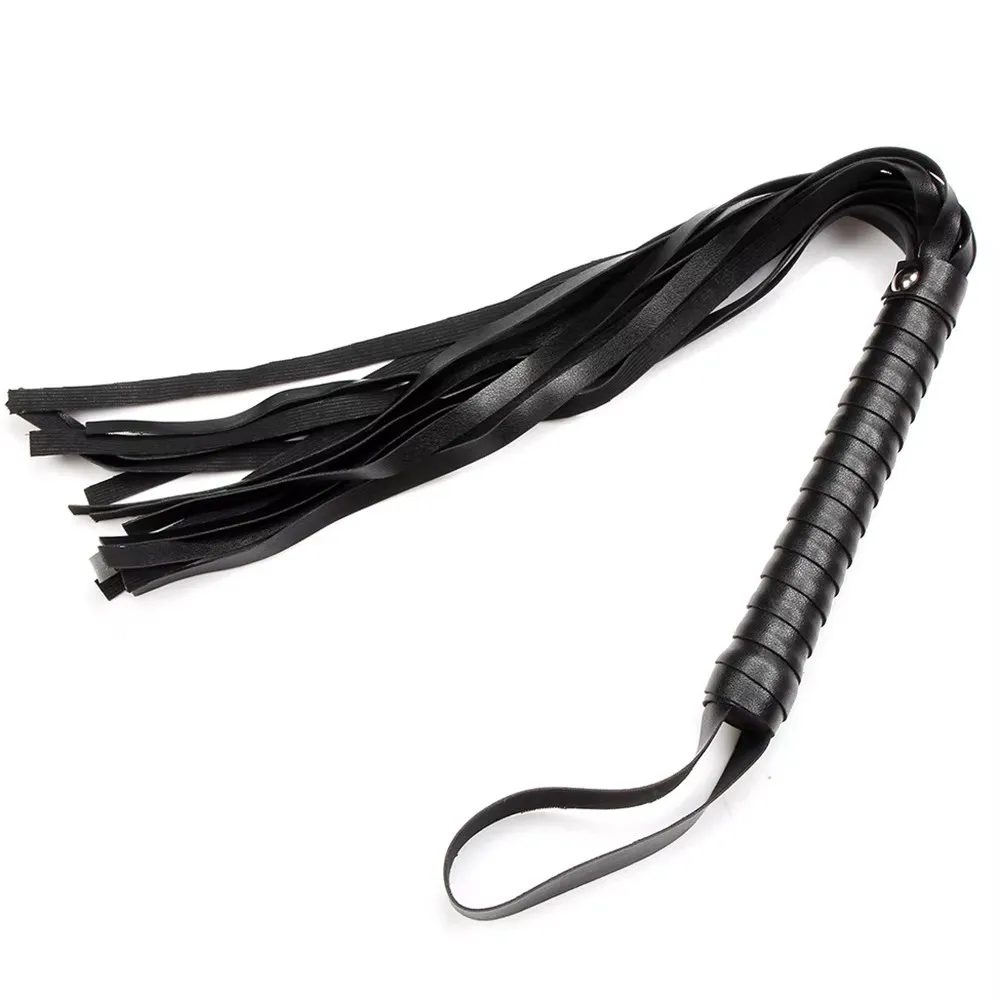 

Кнут из искусственной кожи, кнут для верховой езды, кнут для верховой езды, ручка с ремешком на запястье 49 см