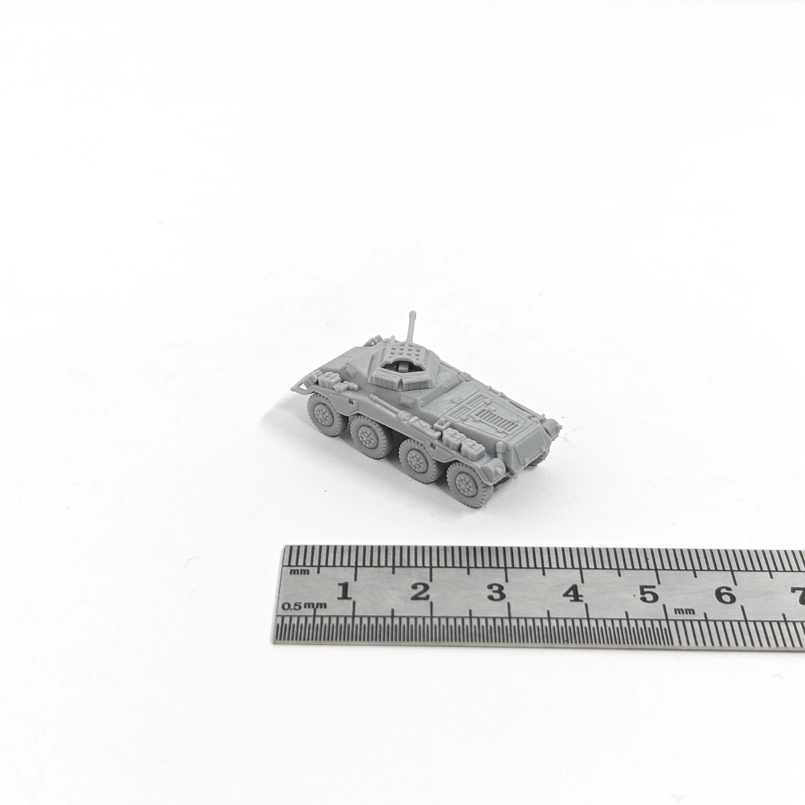 WWII German Sd.Kfz. 234/1 ARV,3D Printed,1/144 Scale Mini Tank Model,Resin,Paintable view 2