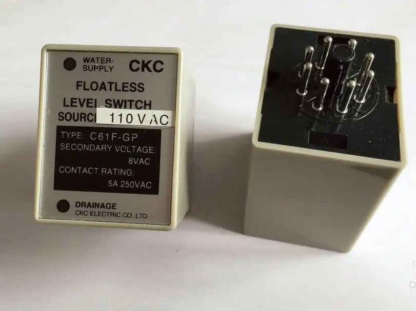 Water level controller C61F-GP level relay with base 1NO 1NC 8PIN 5A 250VAC 50/60Hz