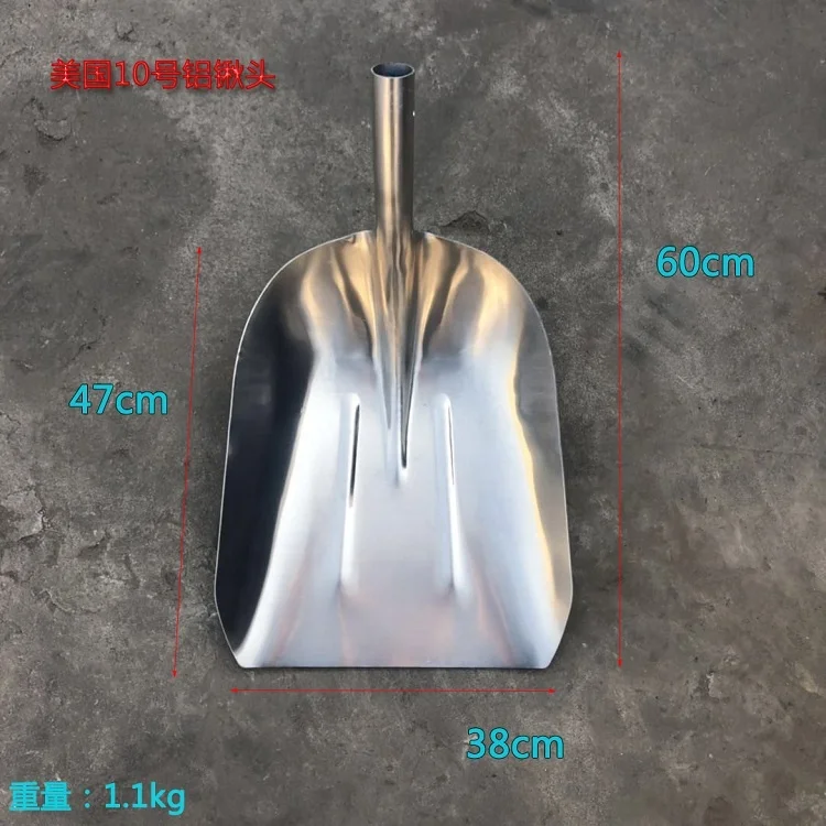 Лопата для снега из алюминиевого сплава с деревянной ручкой