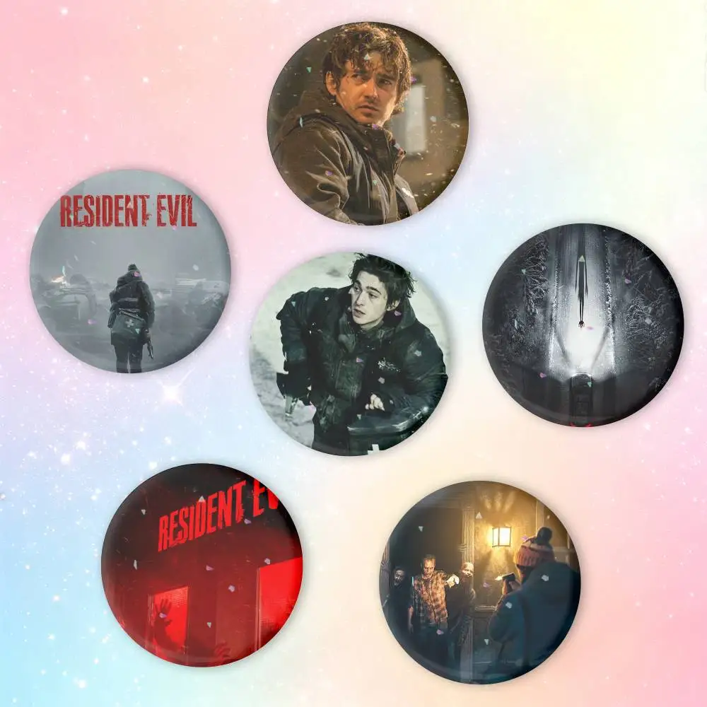 Moive R-Resident Evil 2026 Brooches Cartoon Badge Pins Backpack Hat Accessories Friend Gift