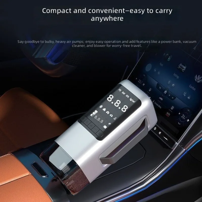 Car emergency power supply, power bank, vacuum, multi-function all-in-one air pump
