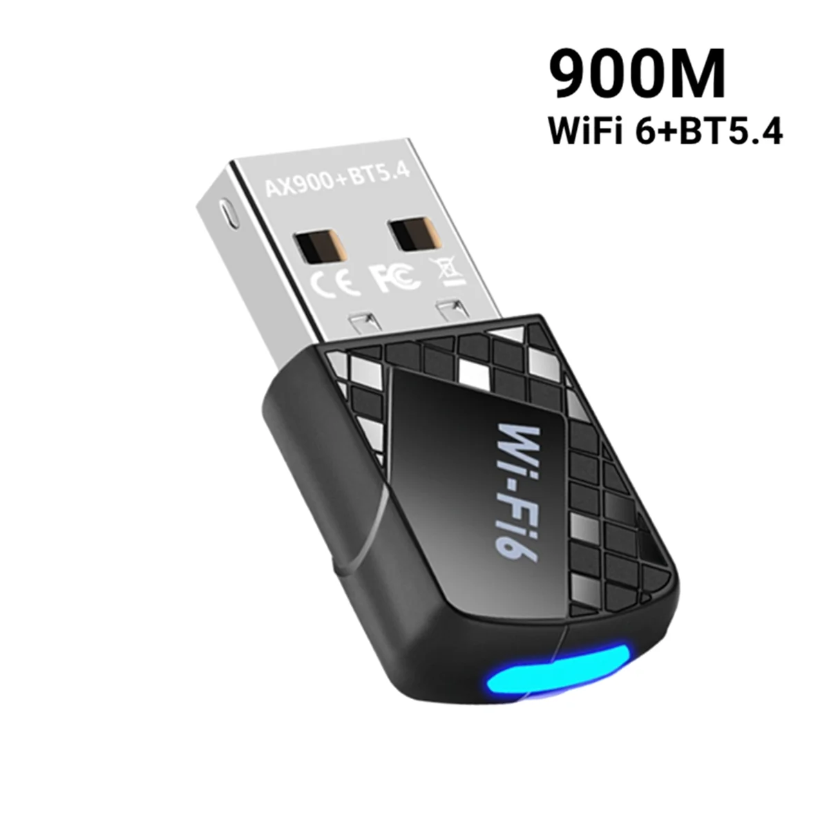 SWXF AX900 USB WiFi 6 محول 900Mbps بلوتوث 5.4 2 في 1 USB دونغل 2.4G 5G استقبال WLAN اللاسلكي لـ Win10 & Win11
