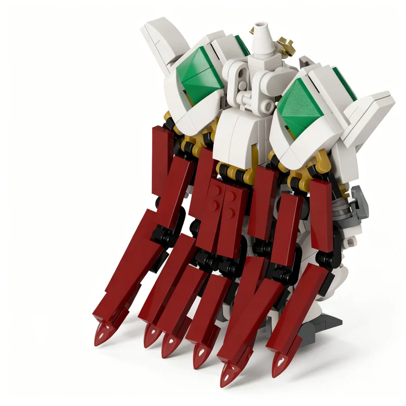 266pcs MOC Escaflowne Transforming Dragon Mech Model Building Blocks Architecture Christmas Gift Toys Assemble DIY Creative Idea