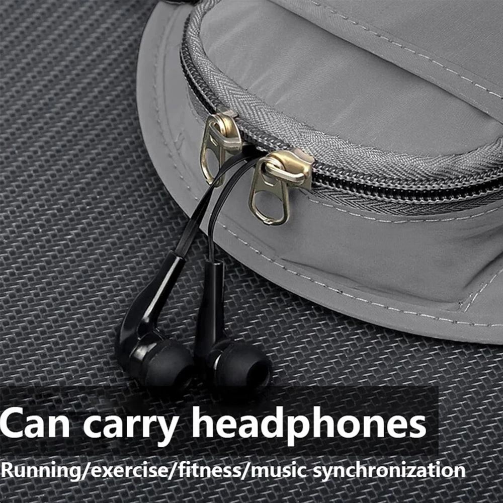 Brassard de course pour téléphone, 1 pièce, sécurisé et réfléchissant pour les téléphones jusqu'à 6,5 pouces, reste mains libres et sûr pendant les entraînements