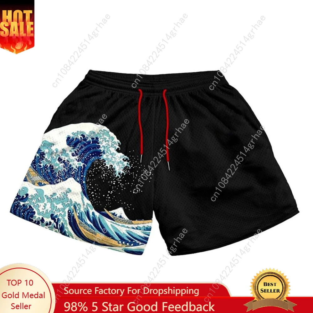 

3D Printed Shorts Men Women Sports Gym Shorts Workout Running Short Pants Mesh Quick Drying Scanties