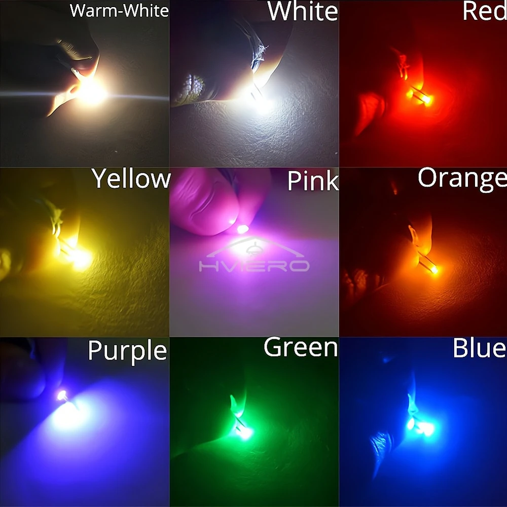 1000PCS 0603 SMD SMT Assorted Kit 20mAh LED Chip Light Warm White Bulbs Emitting Diode Super Bright DIY Ceiling Paste Lamp Beads