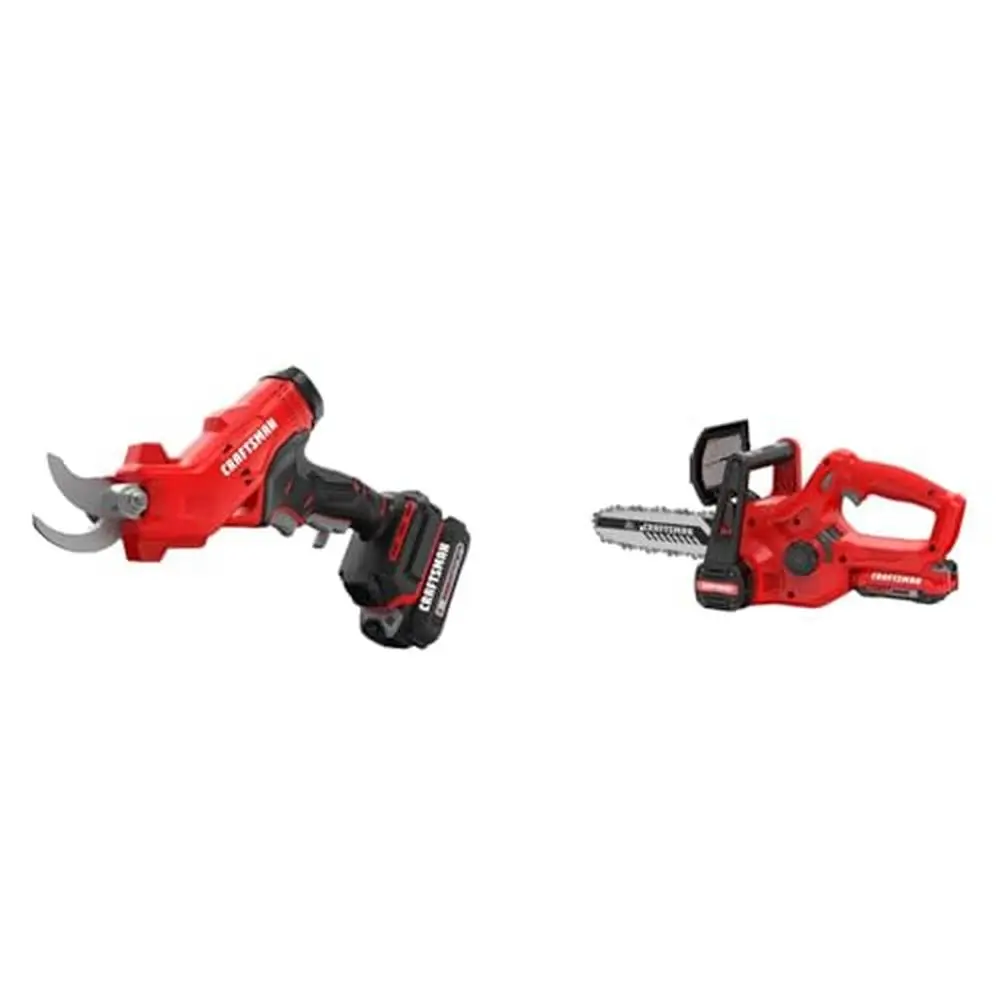 

20V MAX Cordless Electric Pruner & V20 Mini Chainsaw Combo Set Battery and Charger Included Reliable Power Efficient Cutting and