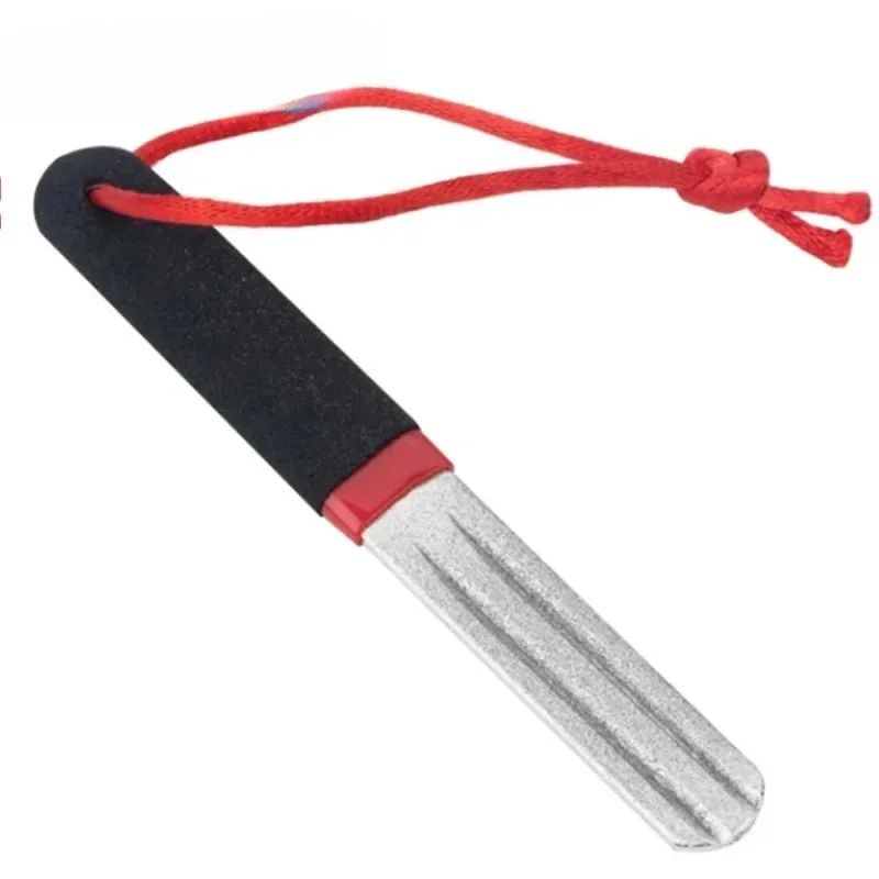 TOSR 1pc Portable Outdoor Double Groove Fishing Hook Sharpening Hone Fishing Grinding Hook Sharpener Tool Fishing Tool