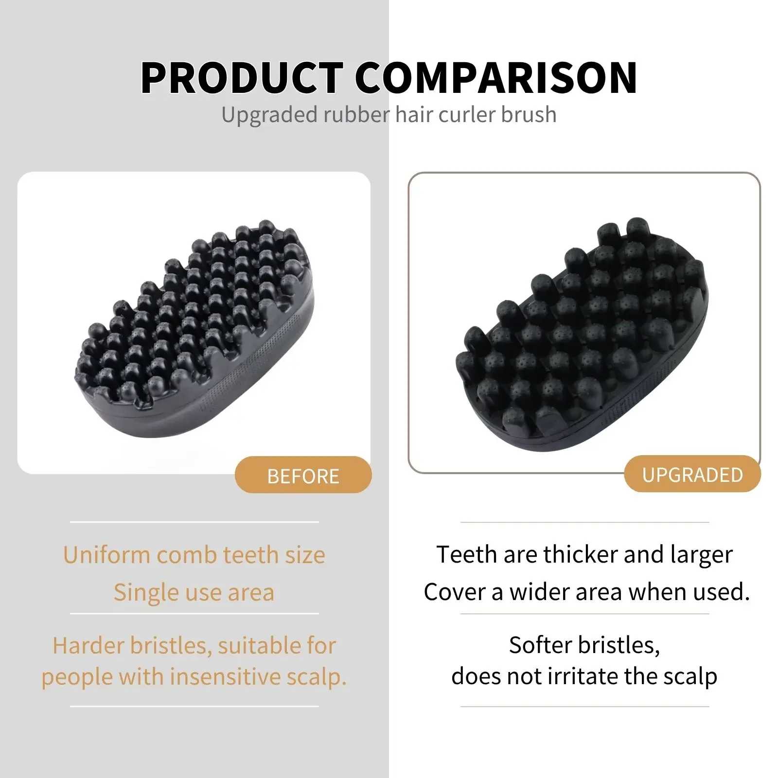 NEW Nonslip Rubber Curling Brush Sponge Glove Afro Natural Coil Wave Hair Brush Twist Styling Comb Salon Curly Hairdressing Tool view 2