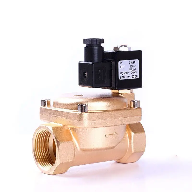 

1-1/2" High Pressure Brass Solenoid Valve 0927 Series 220V 110V 24V 12V Normally Closed 1.6MPA Water Valve Air Valves