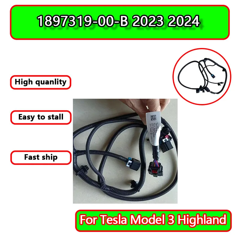 

Высококачественный задний бампер (комплект) для Tesla Model 3 Highland 2024, артикул 1897319-00-B, аксессуары, жгут проводов, запчасти для замены 2023-2024 гг.