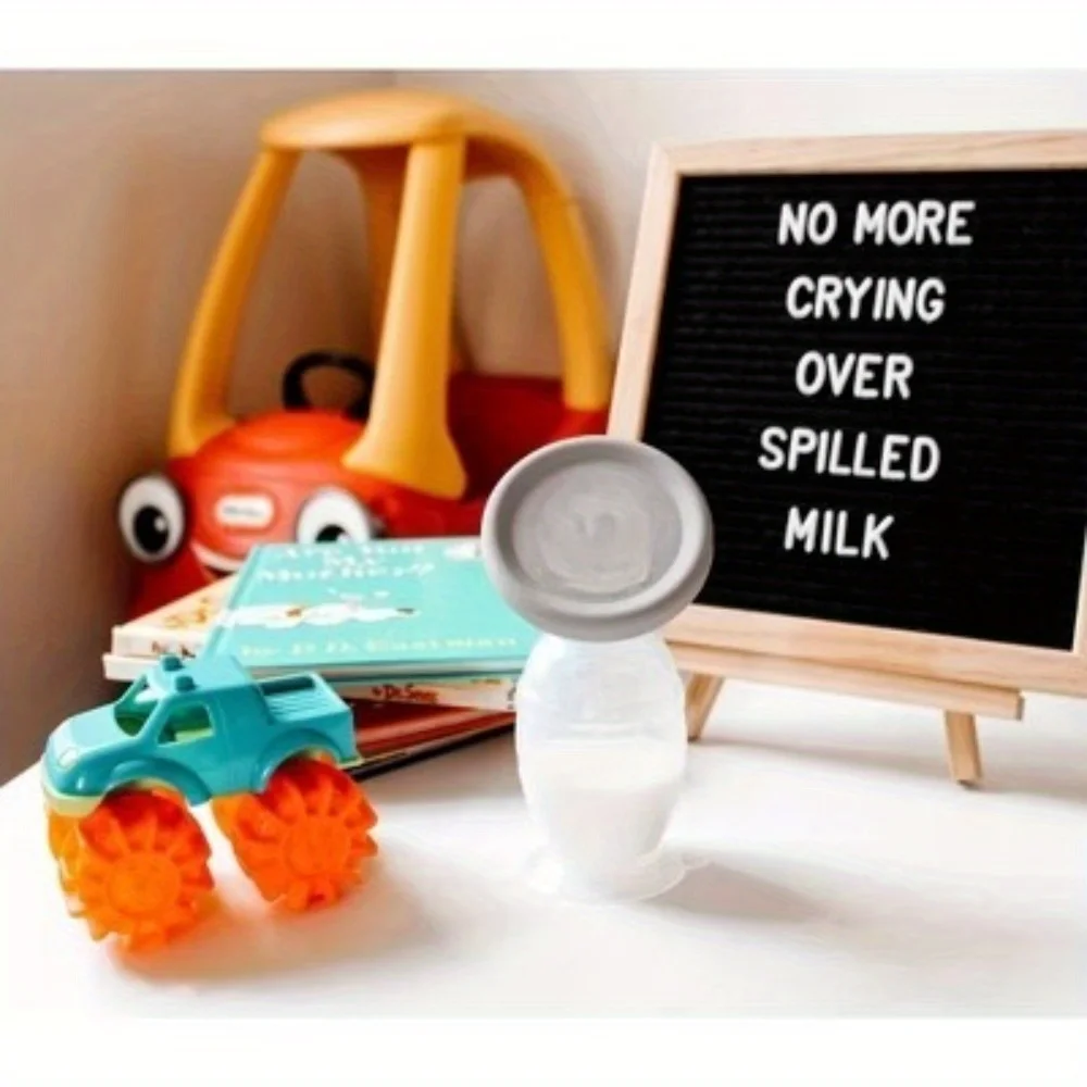 مضخة صدر مع قاعدة شفط وغطاء رمادي مانع للتسرب - مضخة صدر آمنة للاستخدام في غسالة الأطباق خالية من مادة BPA يمكن ارتداؤها