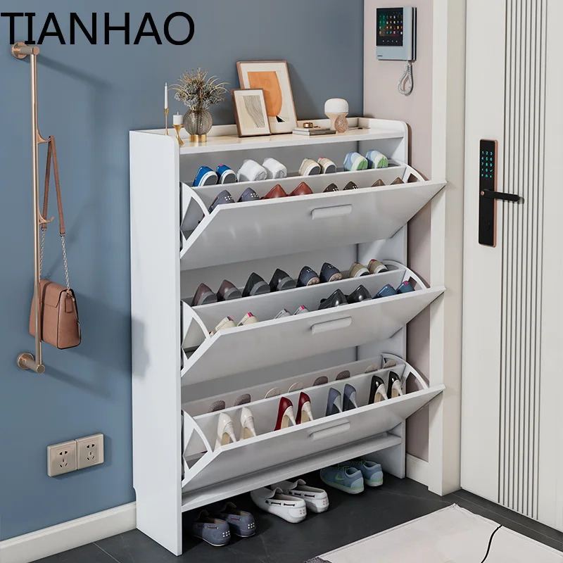 Door Shoe Cabinet,household Flip Bucket,large Capacity Dust-proof Shoe Rack,simple Entrance Hall Cabinet,simple Shoe Cabinet