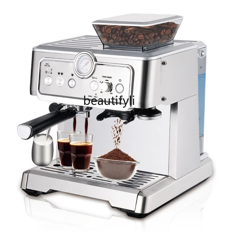 

Semi-automatic espresso strap grinding touch screen pump pressure fancy coffee machine